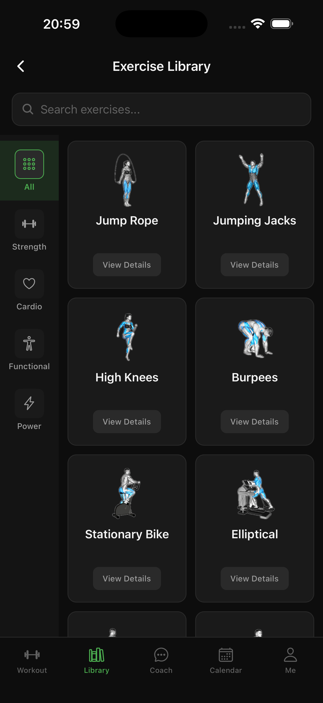 Exercise library